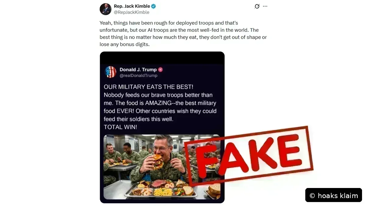Hoaks Klaim Trump Unggah Gambar AI Pelaut