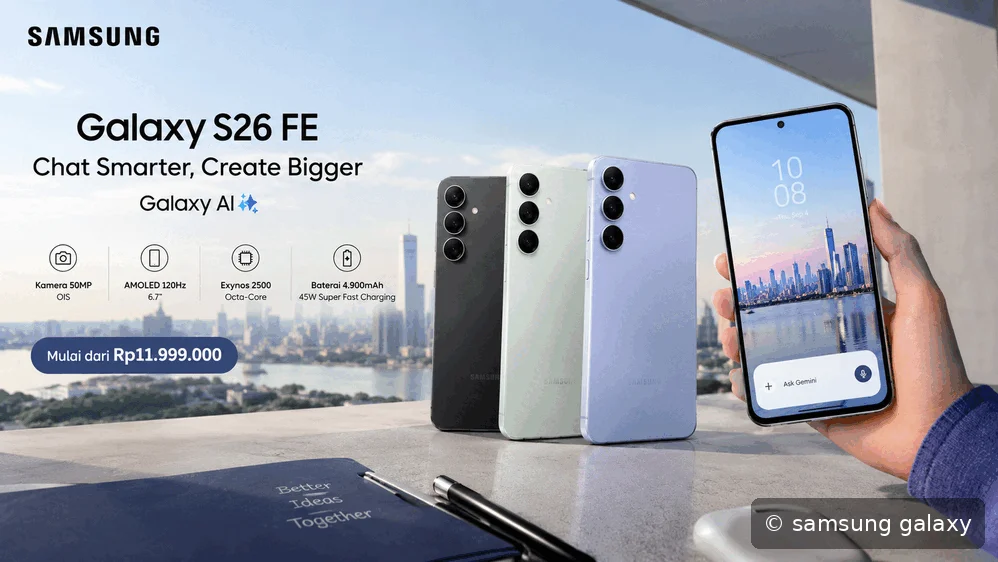 Samsung Galaxy S26 FE Resmi Hadir di Indonesia